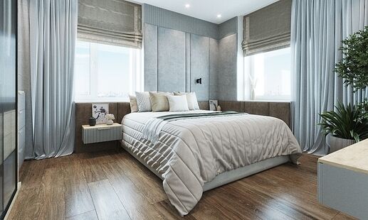 Фото № 6: Дизайн-проект двухкомнатной квартиры 55.08  м² Современный стиль для ЖК Московский