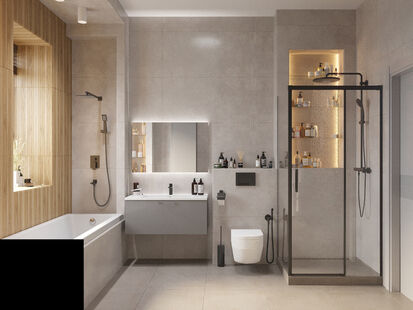 Фото № 3: Дизайн-проект дома/коттеджа 120.7  м² Современный стиль для дома в г. павловский посад