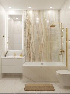 Фото № 6: Дизайн-проект однокомнатной квартиры 42.2  м² стиль Модернизм для ЖК Видный Город