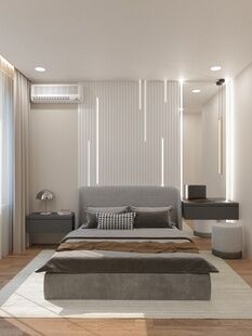 Фото № 4: Дизайн-проект трехкомнатной квартиры 60.2  м² стиль Модернизм для ЖК Balance