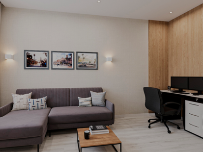 Фото № 4: Дизайн-проект двухкомнатной квартиры 65.15  м² Современный стиль для ЖК Спасский Мост