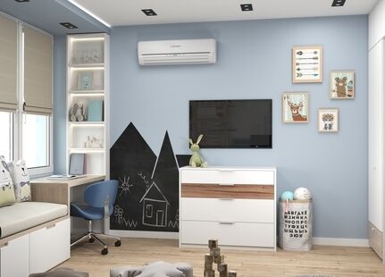 Фото № 1: Дизайн-проект трехкомнатной квартиры 72.55  м² Стиль Контемпорари для ЖК Московский