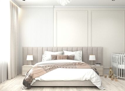 Фото № 6: Дизайн-проект четырехкомнатной квартиры 101.73  м² Стиль Современная классика для ЖК Панорама парк Сосновка