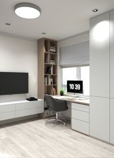 Фото № 2: Дизайн-проект четырехкомнатной квартиры 101.73  м² Стиль Современная классика для ЖК Панорама парк Сосновка