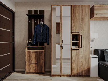 Фото № 5: Дизайн-проект квартиры-студии 34.9  м² Стиль Минимализм для ЖК Московский