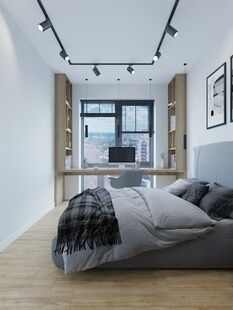 Фото № 4: Дизайн-проект двухкомнатной квартиры 39.16  м² Современный стиль для ЖК Дискавери Парк