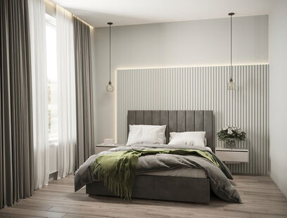 Фото № 5: Дизайн-проект четырехкомнатной квартиры 97.48  м² стиль Модернизм для ЖК Огни