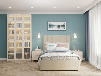 Фото № 3: Дизайн-проект четырехкомнатной квартиры 114.47  м² стиль Модернизм для ЖК Лондон Парк