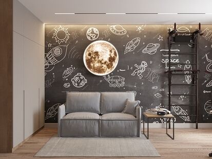 Фото № 5: Дизайн-проект четырехкомнатной квартиры 114.47  м² стиль Модернизм для ЖК Лондон Парк