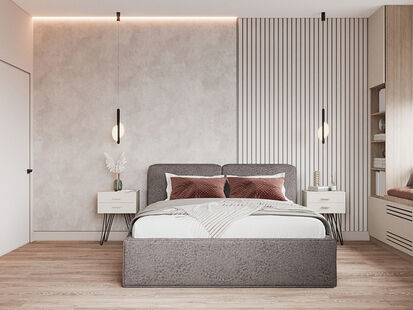 Фото № 6: Дизайн-проект трехкомнатной квартиры 70.52  м² стиль Модернизм для ЖК Филатов Луг