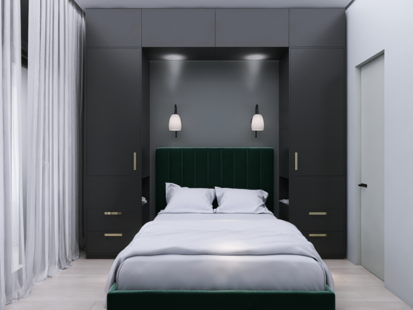 Фото № 3: Дизайн-проект трехкомнатной квартиры 92.6  м² Современный стиль для ЖК в г. Зеленоград