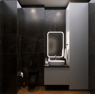 Фото № 6: Дизайн-проект трехкомнатной квартиры 92.6  м² Современный стиль для ЖК в г. Зеленоград