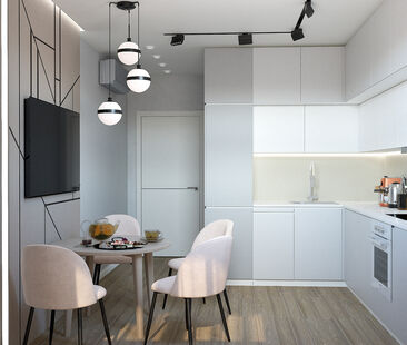 Фото № 6: Дизайн-проект двухкомнатной квартиры 67.19  м² Стиль Минимализм для ЖК А101