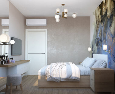 Фото № 2: Дизайн-проект двухкомнатной квартиры 67.19  м² Стиль Минимализм для ЖК А101