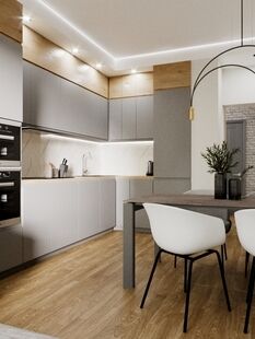 Фото № 3: Дизайн-проект четырехкомнатной квартиры 94.9  м² Современный стиль для ЖК Западный Порт