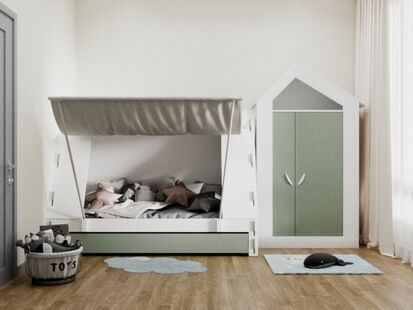 Фото № 6: Дизайн-проект четырехкомнатной квартиры 94.9  м² Современный стиль для ЖК Западный Порт