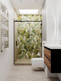 Фото № 4: Дизайн-проект четырехкомнатной квартиры 94.9  м² Современный стиль для ЖК Западный Порт