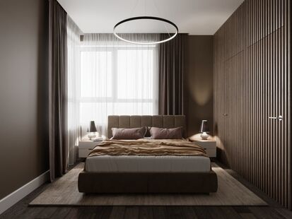 Фото № 3: Дизайн-проект четырехкомнатной квартиры 79.38  м² стиль Модернизм для ЖК Скандинавия