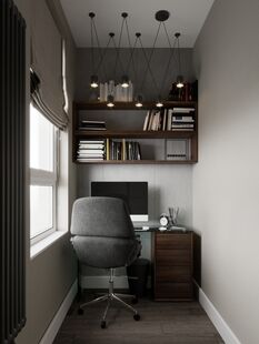 Фото № 4: Дизайн-проект четырехкомнатной квартиры 79.38  м² стиль Модернизм для ЖК Скандинавия