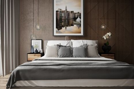 Фото № 3: Дизайн-проект двухкомнатной квартиры 48.0  м² Стиль Модернизм для ЖК Хорошевский