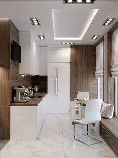 Фото № 6: Дизайн-проект двухкомнатной квартиры 72.8  м² Стиль Модернизм для ЖК Опалиха