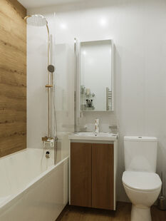 Фото № 6: Дизайн-проект однокомнатной квартиры 27.0  м² стиль Модернизм для ЖК в г. Самара