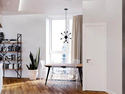 Фото № 5: Дизайн-проект однокомнатной квартиры 44.85  м² Стиль Модернизм для ЖК Невский