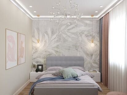 Фото № 6: Дизайн-проект четырехкомнатной квартиры 87.5  м² стиль Модернизм для ЖК Московский