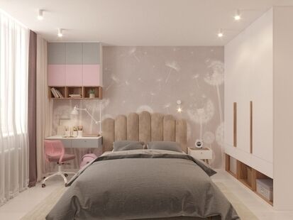 Фото № 4: Дизайн-проект трехкомнатной квартиры 71.1  м² Современный стиль для ЖК Инновация