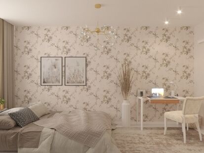 Фото № 2: Дизайн-проект трехкомнатной квартиры 71.1  м² Современный стиль для ЖК Инновация