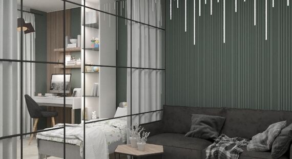 ЖК "Микрорайон  6А": готовый дизайн проект в стиле "Скандинавский". Площадь 138.99 м² - фото №1