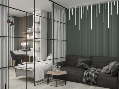 Фото № 1: Дизайн-проект пятикомнатной квартиры 138.99  м² Скандинавский стиль для ЖК Микрорайон 6А