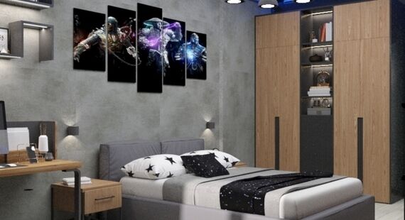 ЖК "Микрорайон  6А": готовый дизайн проект в стиле "Скандинавский". Площадь 138.99 м² - фото №3