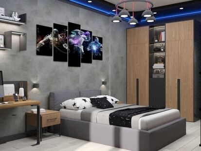 Фото № 3: Дизайн-проект пятикомнатной квартиры 138.99  м² Скандинавский стиль для ЖК Микрорайон 6А