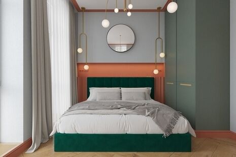 Фото № 3: Дизайн-проект трехкомнатной квартиры 72.5  м² Стиль Фьюжн для ЖК Манифест