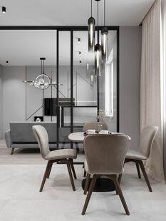 Фото № 1: Дизайн-проект трехкомнатной квартиры 71.8  м² стиль Модернизм для ЖК Датский квартал