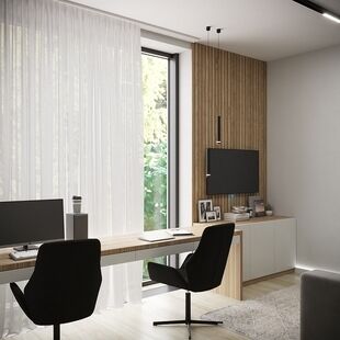 Фото № 5: Дизайн-проект дома/коттеджа 118.78  м² Современный стиль для этажа частного дома в кп речной