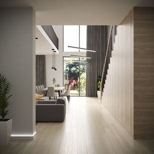 Фото № 4: Дизайн-проект дома/коттеджа 118.78  м² Современный стиль для этажа частного дома в кп речной