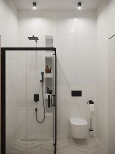 Фото № 3: Дизайн-проект дома/коттеджа 118.78  м² Современный стиль для этажа частного дома в кп речной