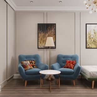 Фото № 6: Дизайн-проект однокомнатной квартиры 32.2  м² Современный стиль для ЖК Инновация