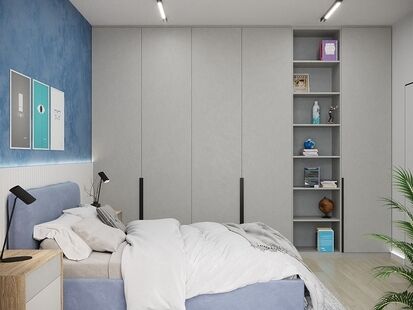 Фото № 4: Дизайн-проект коттеджа 118.78 м² Современный стиль для этажа частного дома в кп речной