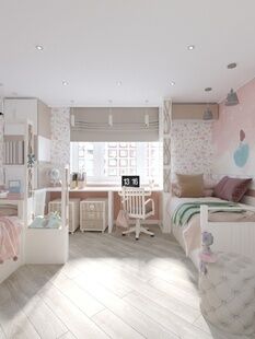 Фото № 3: Дизайн-проект детской 15.7  м² Современный стиль для ЖК Московский