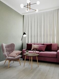 Фото № 1: Дизайн-проект двухкомнатной квартиры 54.41  м² Современный стиль для ЖК Инновация