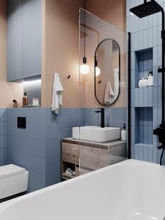 Фото № 5: Дизайн-проект двухкомнатной квартиры 54.41  м² Современный стиль для ЖК Инновация