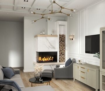 Фото № 1: Дизайн-проект дома/коттеджа 51.69  м² стиль Модернизм для дома в ЖК Усадьба лес