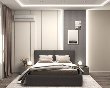 Фото № 6: Дизайн-проект трехкомнатной квартиры 69.13  м² Современный стиль для ЖК Скандинавия