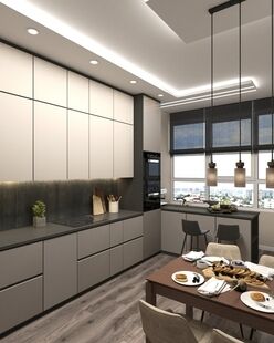 Фото № 1: Дизайн-проект трехкомнатной квартиры 69.13  м² Современный стиль для ЖК Скандинавия