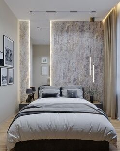 Фото № 4: Дизайн-проект двухкомнатной квартиры 46.97  м² Современный стиль для ЖК Крылья