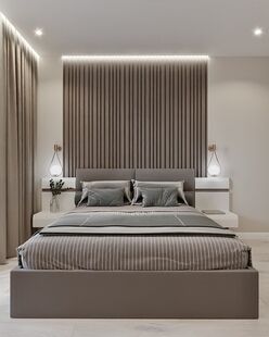 Фото № 4: Дизайн-проект трехкомнатной квартиры 73.33  м² стиль Модернизм для ЖК Московский