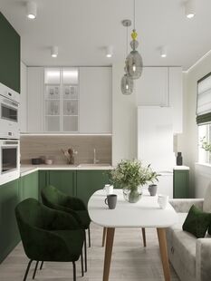 Фото № 6: Дизайн-проект двухкомнатной квартиры 59.59  м² стиль Модернизм для ЖК Гагарин